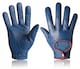 image 1 of Car Driving Leather Gloves Premium Nappa Leather Bus Working | Blue