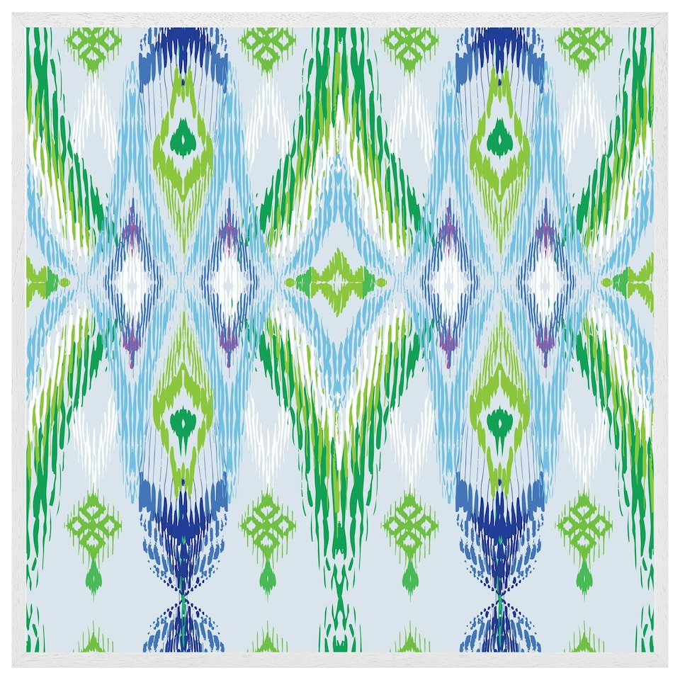image 1 of Ethnic style modern scarf (Picutre Frame) White | XL