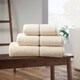 image 3 of Bianca Zero Twist Satin Stitch Cotton Bath Sheet | Cream | Bath sheet