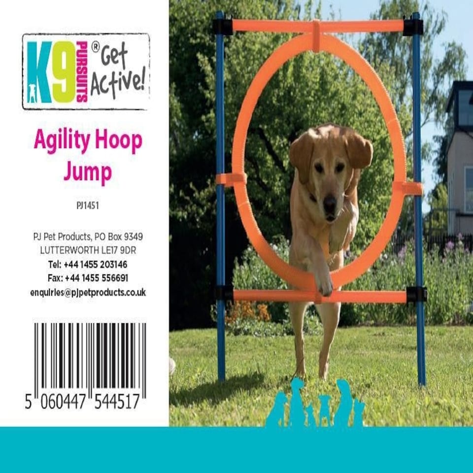 image 1 of K9 Pursuits Pet Dog Agility Training Jumping Ring Hoop Hurdle Outdoor Fun
