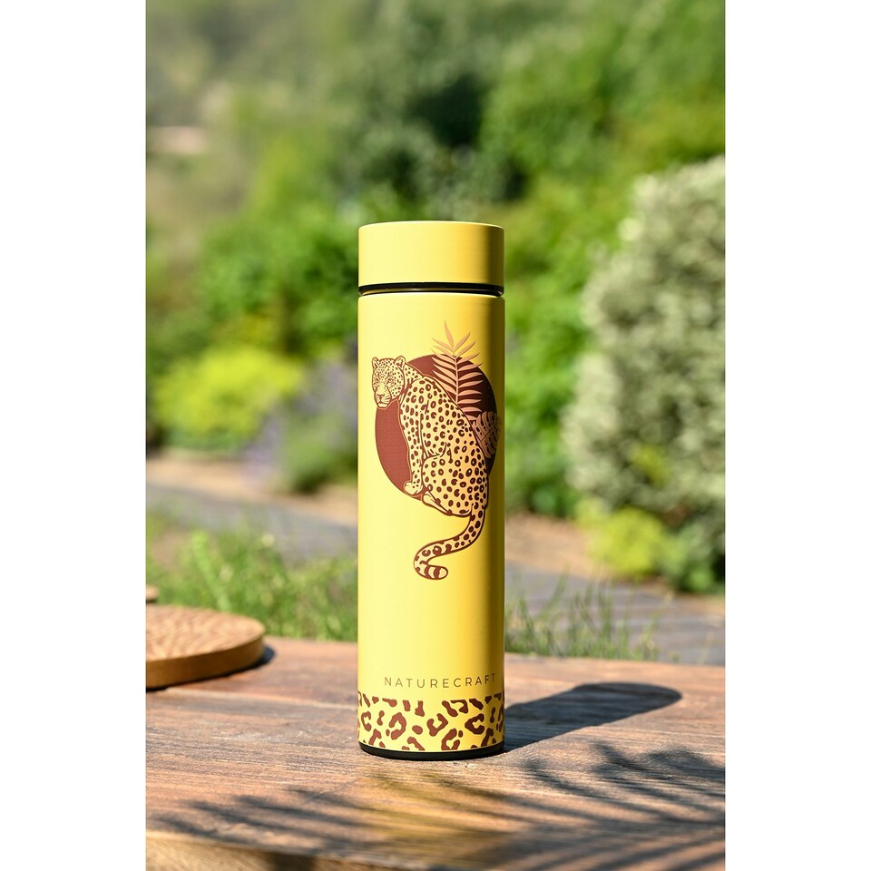 image 1 of Naturecraft Cheetah 500ml Reusable Bottle Sand Yellow | Sand | 500ml