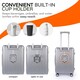 image 4 of Lightweight Hard Shell Check-In Suitcase with Cupholder | Large Size Luggage