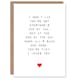image 1 of Valentine's Day Card Tidy I Loves You Nessa Quote Anniversary Greeting Card