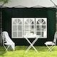 image 6 of Outsunny Gazebo Side Panels for 3x3(m) or 3x6m Gazebo Canopy, 2 Pack, White