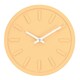 image 1 of Interval Minimalist Wall Clock 30cm - Yellow Yellow