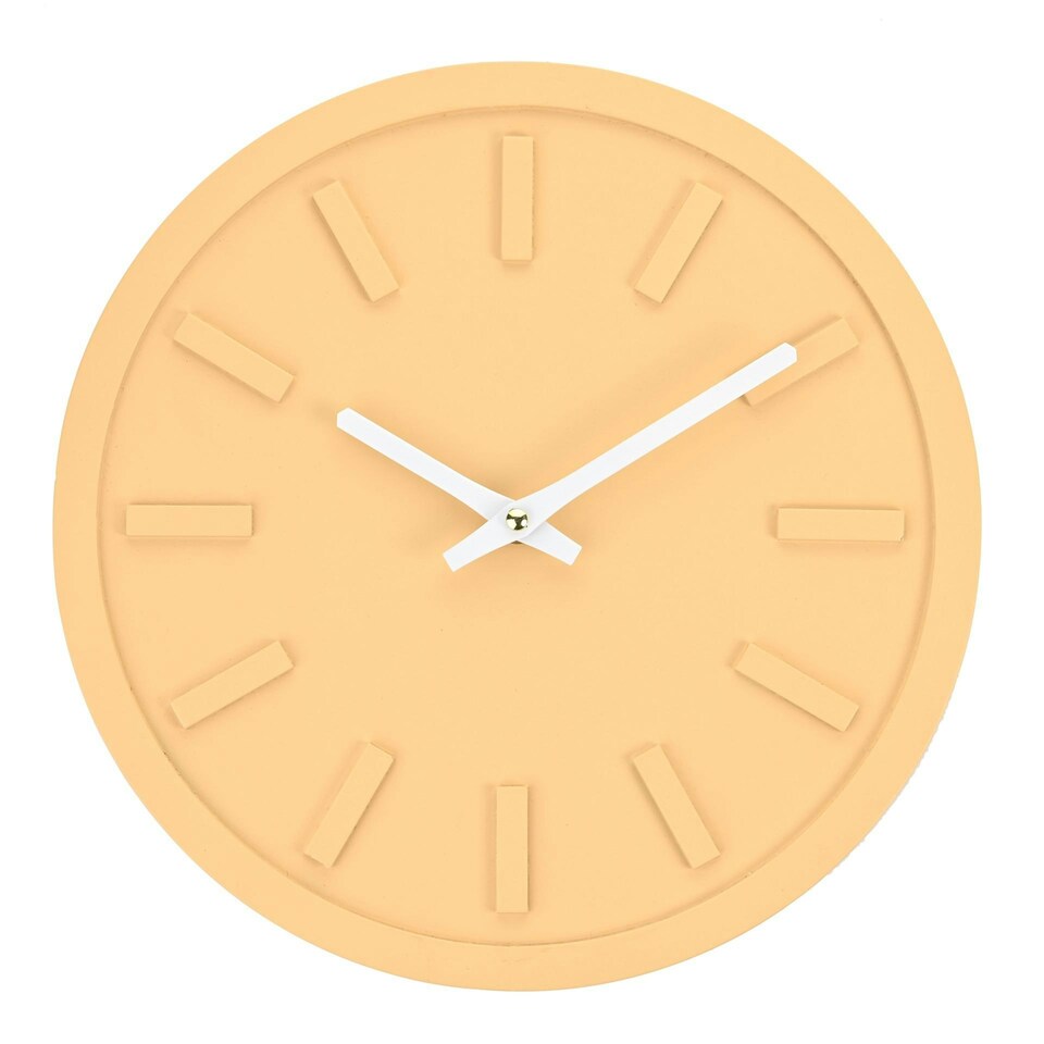image 1 of Interval Minimalist Wall Clock 30cm - Yellow Yellow