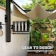 image 4 of Outsunny 2 x 3(m) Lean To Pergola with Retractable Roof, Wall Mounted Garden Gazebo Outdoor Sun Shade Shelter for Patio, Khaki