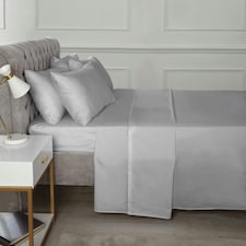 Percale 180TC 10" Fitted Sheet - Grey Grey | King