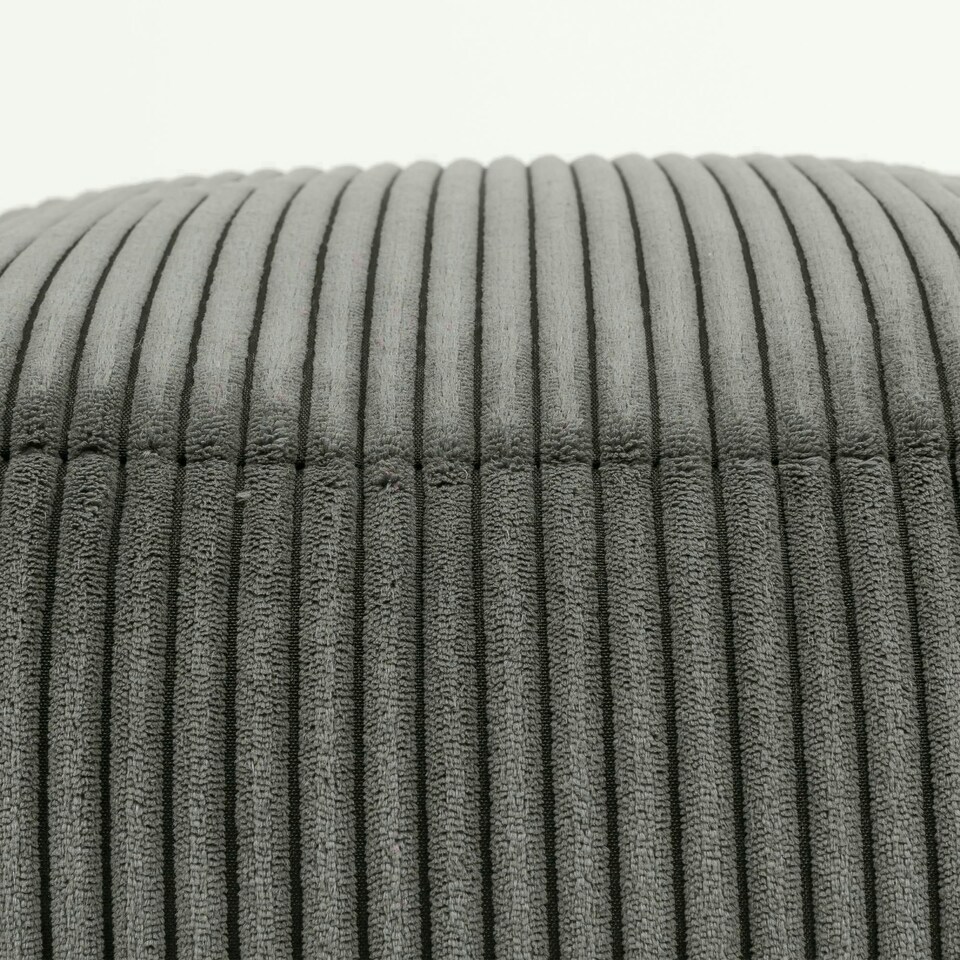 image 1 of icon Theo Beanbag Footstool Corduroy Charcoal Grey