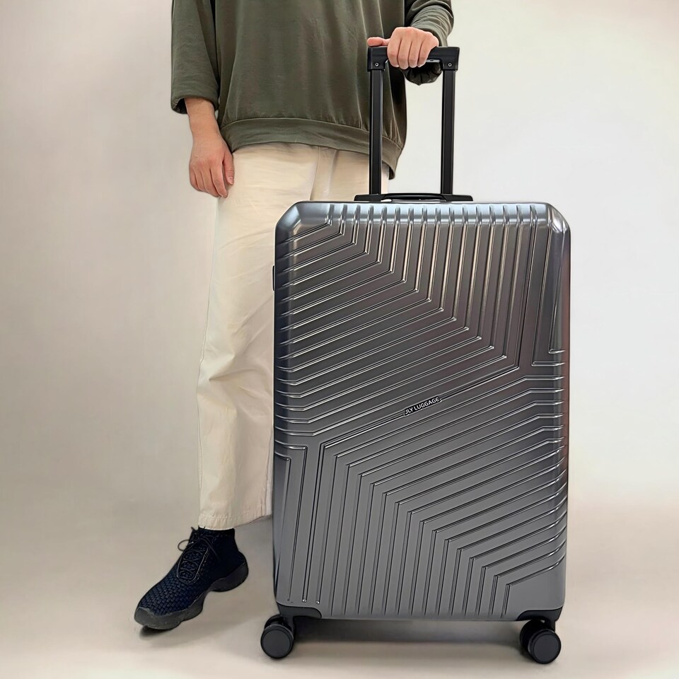 image 1 of 4 Piece Hard Shell Luggage Suitcase Set | 14'/20'/24'/28' Suitcases
