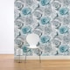 image 2 of Muriva Madison Roses Wallpaper - Blue - 10m x 53cm Blue