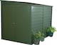 image 1 of 9 x 4 ft Trimetals ProtectaBike 940 Pent Roof Metal Motorcycle Garage - Double Door - Police Approved | Green