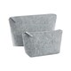image 1 of Bagbase Felt Accessory Bag - Grey Melange - 19cm x 9cm x 18cm Grey