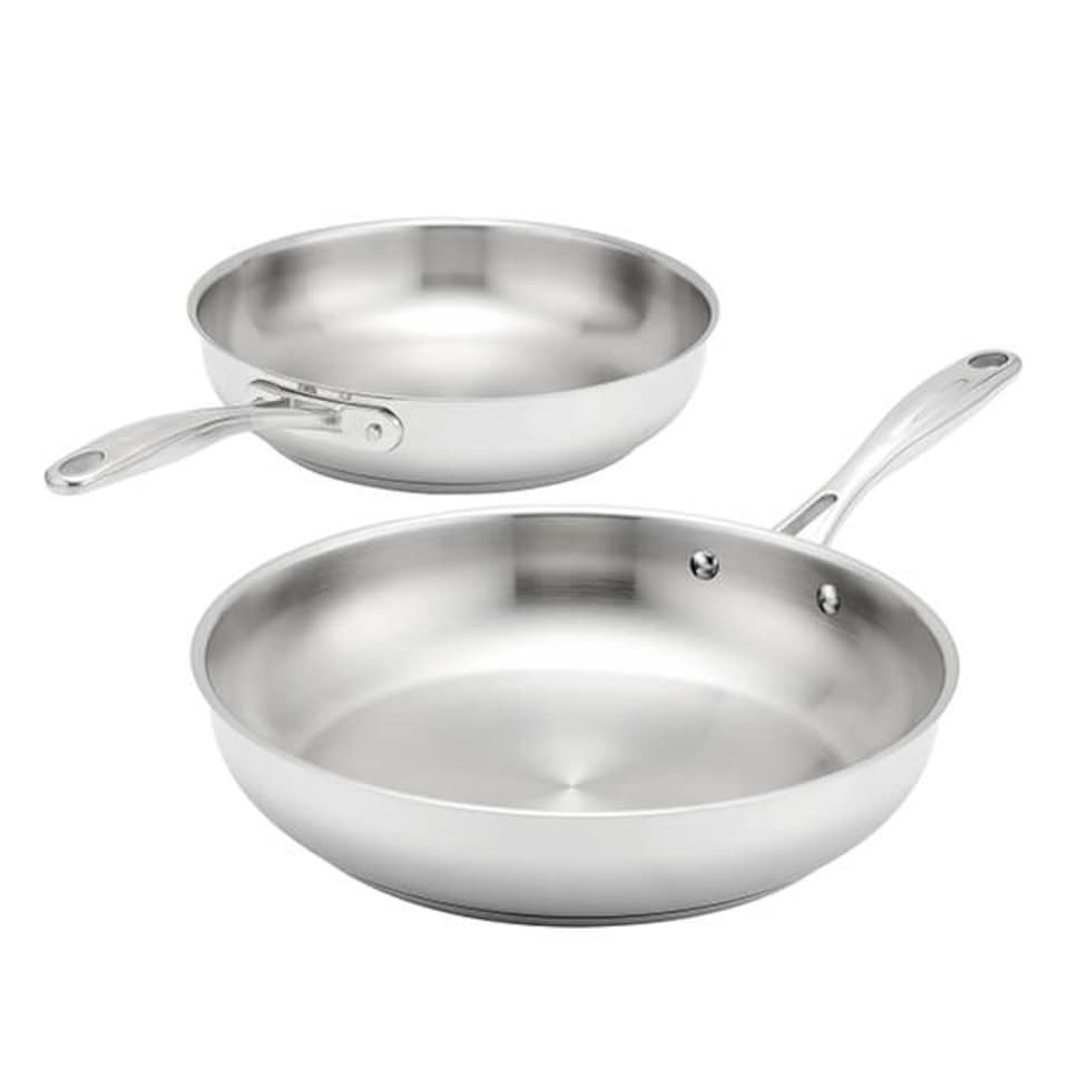 Stellar 7000 Profile Twin Stainless Steel Frypan Set