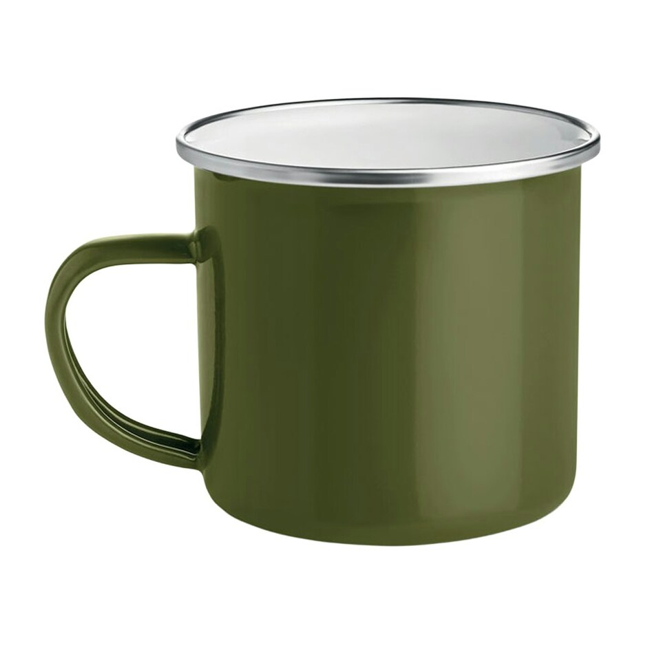 image 1 of MidOcean Plateado Enamelled Metal 350ml Mug - Green - One Size