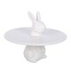 image 2 of Something Different Rabbit Cake Stand | White | White | One Size | 1