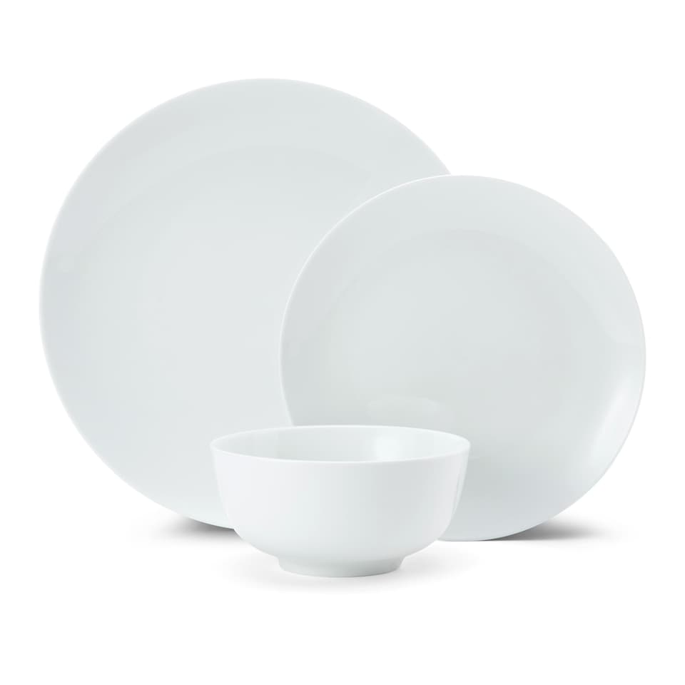 image 1 of Mikasa Dinner Set White Porcelain 12 Piece