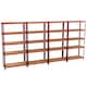 image 9 of Home Vida 5 Tier Large Heavy Duty Garage Shelves Adjustable Steel Shelving Storage Units - Red - Holds Upto 875kg Per Bay - 4 Bays
