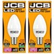 image 1 of JCB LED Candle Bulb B15 (SBC) 470lm 4.9W 3000K (Warm White) - Pack of 2
