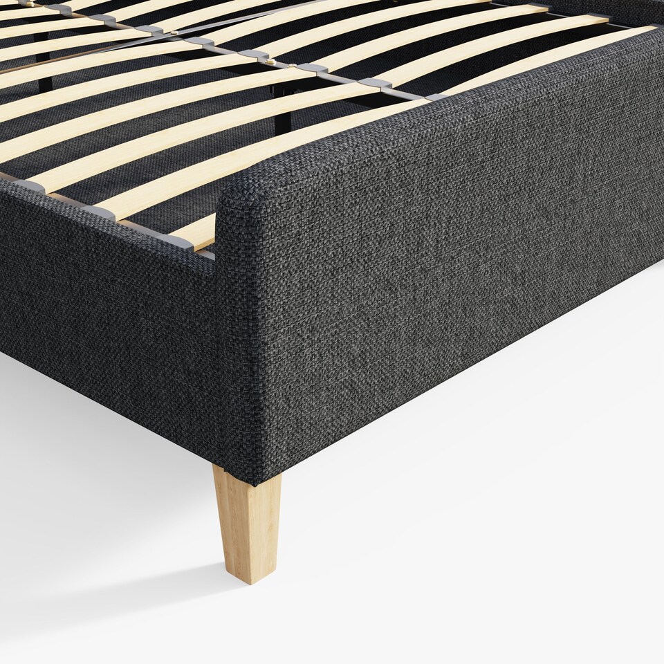 image 1 of Ashbourne Bed Double Grey | Grey | Grey