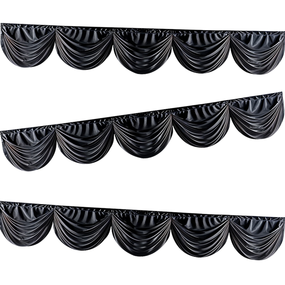 image 1 of 3M Ice Silk Wedding Drapery, Detachable Backdrop Curtain - 1pc