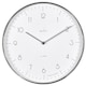 image 1 of Acctim Madison Wall Clock Brushed Steel/White