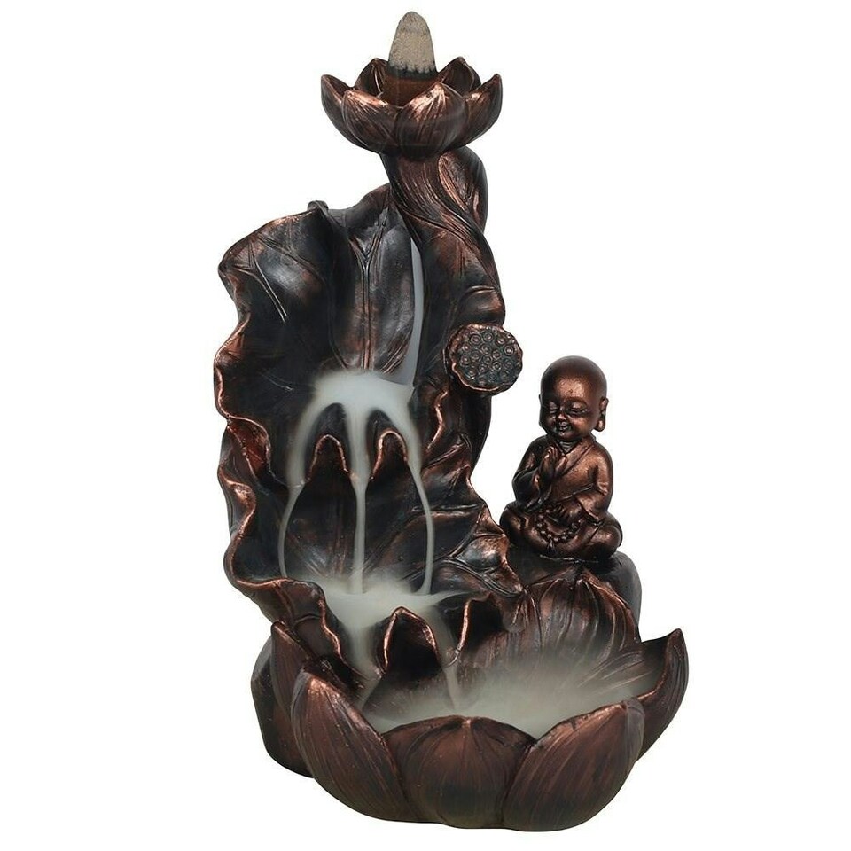 image 1 of Something Different Buddha Backflow Incense Burner - Brown - One Size