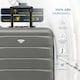 image 3 of Flight Knight Lightweight 2 Wheel ABS Hard Suitcases Cabin Carry On Hand Luggage Over 100 Airlines British Airways, Ryanair & easyJet Free Carry On 40x20x25cm Grey | Charcoal | Cabin Bag