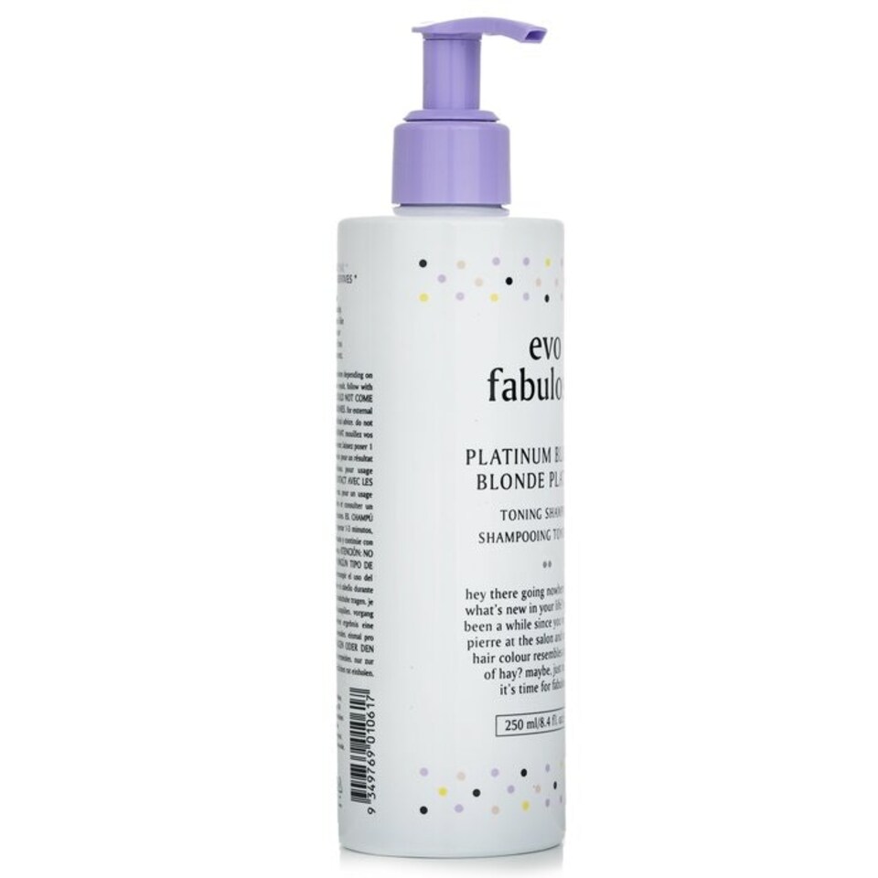image 1 of Fabuloso Toning Shampoo - # Platinum Blonde - 250 ml/8.4Oz