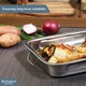 image 6 of Buckingham Stainless Steel Open Roasting Pan with Rack 24 cm | Silver
