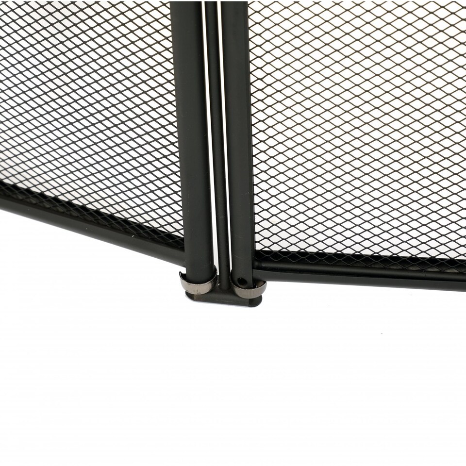 image 1 of Heavy Duty Steel 4 Panel Fire Screen Spark Guard