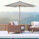 image 2 of Outsunny 3(m) Wooden Garden Parasol Sun Shade Outdoor Umbrella Grey