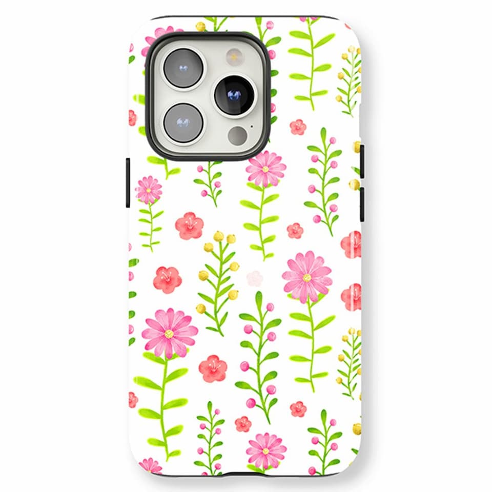 image 1 of Summer Meadow Phone Case | Pink | iPhone 16
Tough | iPhone 16
Tough