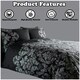 image 7 of VELVETIO Empire Damask Printed Duvet Cover Set Reversible Polycotton Beddings Cream | Super King
