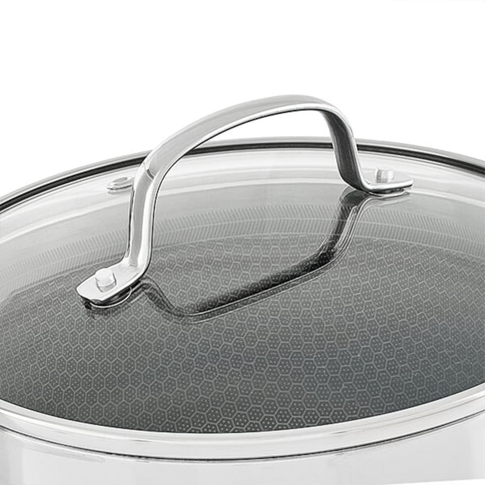 image 1 of Stoven Hextra 20cm Non-Stick Saucepan with Lid