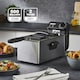 image 2 of GEEPAS Deep Fat Fryer 3L | Food Grade Stainless Steel with Viewing Window, Silver