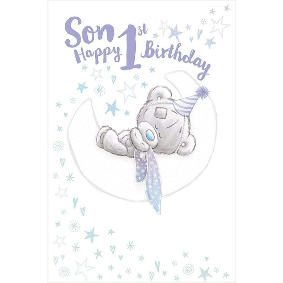image 1 of Me To You Bear Son 1st Birthday Tiny Tatty Teddy Birthday Card