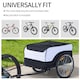 image 4 of PAWHUT Bicycle Cargo Trailer Shop Luggage Storage Utility Hitch Cover
