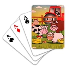Farm Mini Playing Cards - Pack of 6