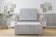 image 1 of Sloomy Radcliffe Silver Naples Bed Frame With Mattress With 50" Upholstered Headboard 4' Small Double