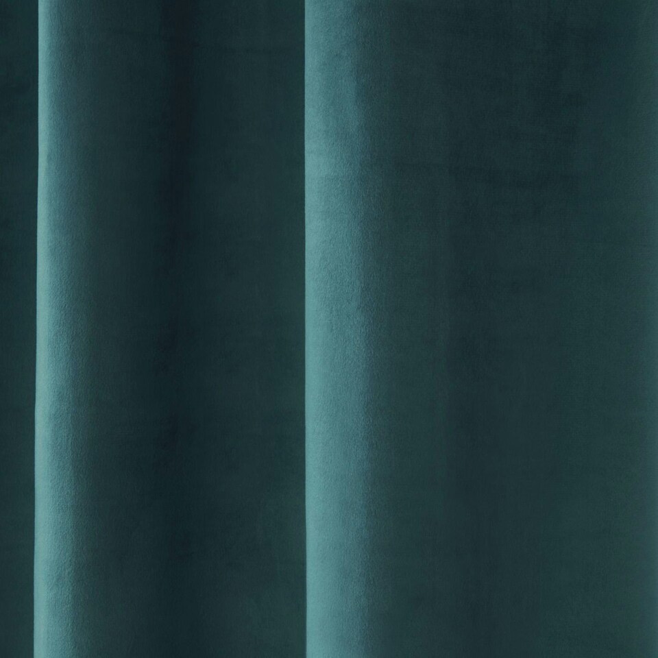 image 1 of Sundour Casa Eyelet Curtains Blue Blue | 66x90"
