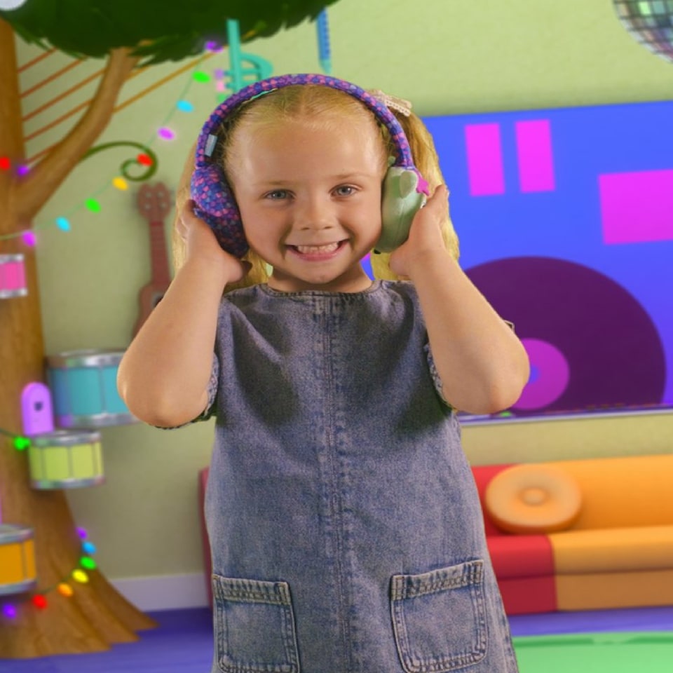 image 1 of Lazerbuilt Gabbys Dollhouse Plush Wireless Kids Headphones with Microphone
