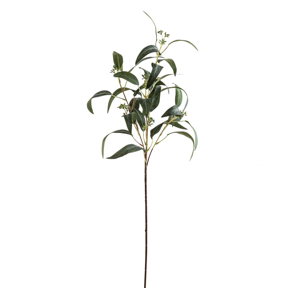 Hill Interiors Seeded Eucalyptus Artificial Plant - Green - 86cm x 10cm x 10cm