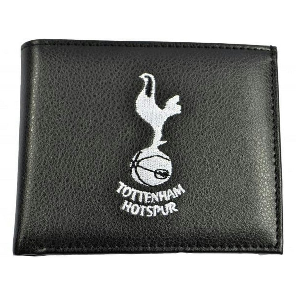 image 1 of Tottenham Hotspur FC Embroidered Bi-Fold Wallet - Black/White - One Size