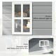 image 6 of Outsunny Garden Shed 6'x4.5' Plastic Tool Storage House w/ Lockable Double Doors