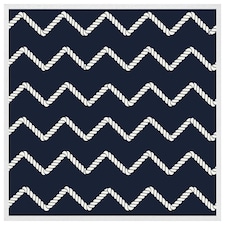 Zig zagged rope (Picutre Frame) White | XL