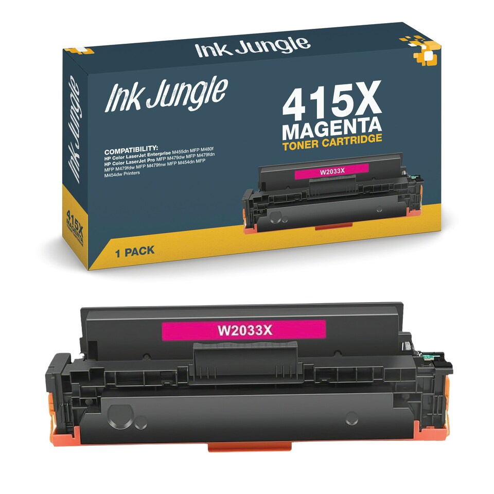 image 1 of Compatible HP 415X Magenta Toner Cartridge Pink