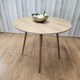 image 6 of Dining Table Beige Wood Kitchen Place for 4 Seats, Dining Table Only (Beige H 75 x L 90 x W 90 cm) Brown
