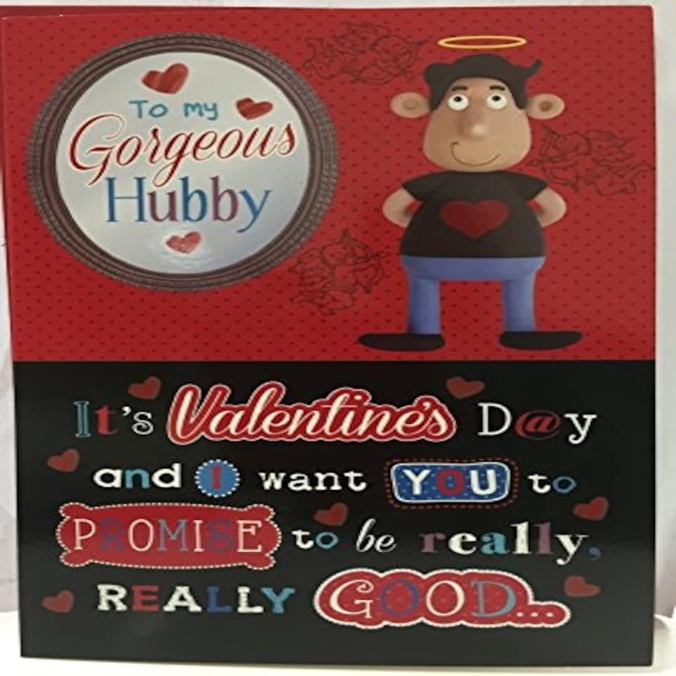 image 1 of To My Gorgeous Hubby Husband Humour Funny Greeting Valentine's Day Card