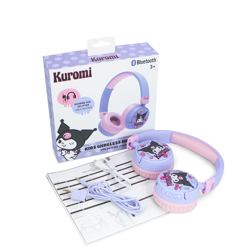 image 1 of OTL Kuromi Kids Wireless Headphones